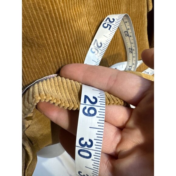 Banana Republic Oversized Corduroy Blazer Camel Brown Size 12 Double Breasted - Picture 10 of 10